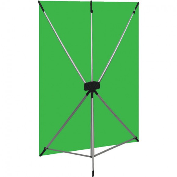 Westcott 579K 1.5 x 2.1m X-Drop Kit - Greenscreen & Stand
